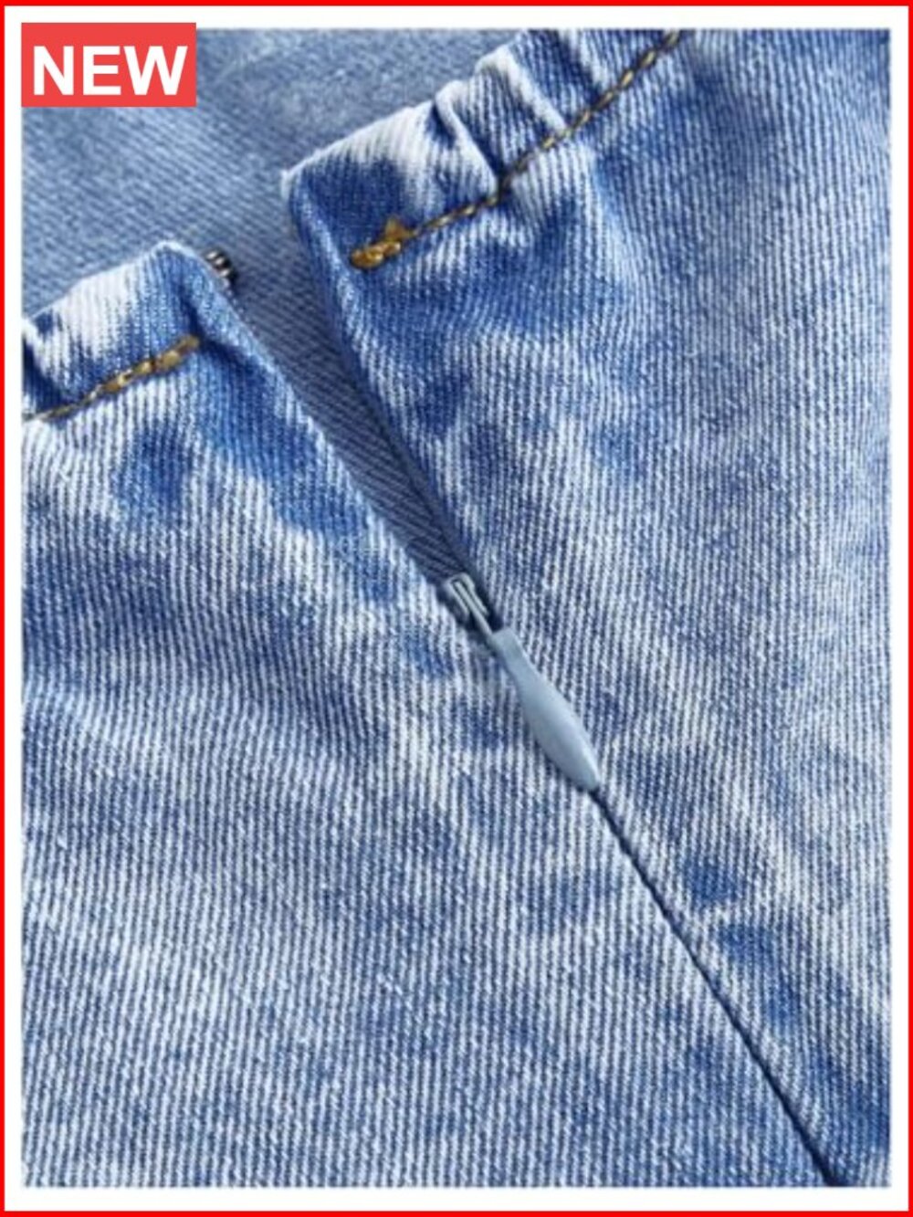 Plus Size Scoop Neck Denim Dress Sleeveless A-Line Flowy Mini Jean Dress - Picture 2 of 4